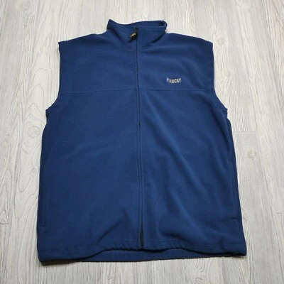 Жилет каменистый взрослый большой штормовой синий на молнии для охоты на открытом воздухе с вышитым рампой - Изображение 1 из 4