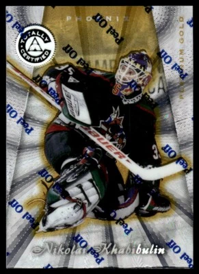 Nikolai Khabibulin 1997-98 totalmente certificado oro platino 46/59 #16 Foto 1 de 2