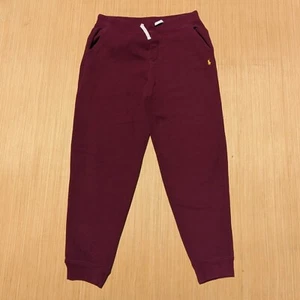 Polo Ralph Lauren Logo Preppy Maroon Fleece Sweatpants Joggers Kid's XL - Picture 1 of 7