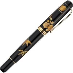 Kuretake Dream Galaxy Fountain Pen Yamanaka Maki-e Pine Bamboo Plum Medium Nib - Picture 1 of 4