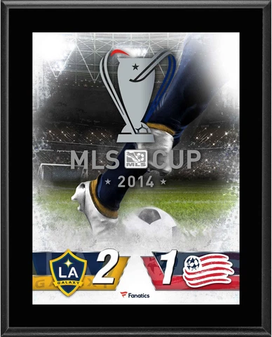 LA Galaxy vs New England Revolution 2014 MLS Cup 10.5" x 13" Plaque Cover