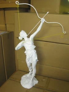 Statua Nudo "Dea Artmenis della Caccia e del Selvaggio" Statura Altezza100cm Scultura n.1 - Foto 1 di 8