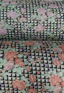 JERSEY(THICK LIKE PONTE)FABRIC AND SMALL GOLD SPOTTED PRINTED A1-201 - Picture 1 of 23