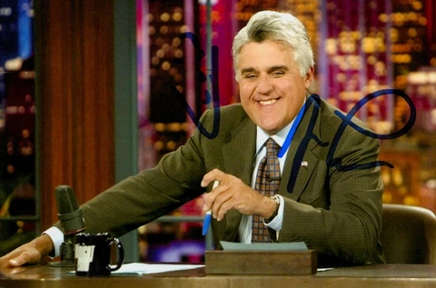 Jay Leno Signed 6x4 Photo The Jay Leno Show chat show Genuine Autograph + COA Cover
