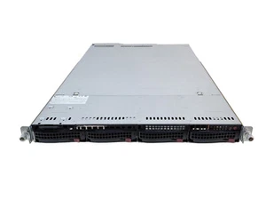 SuperMicro 6018U-TR4+ 1U 4 Bay LFF Barebone Server w/ X10DRU-i+ Dual 750W PWS - Picture 1 of 3