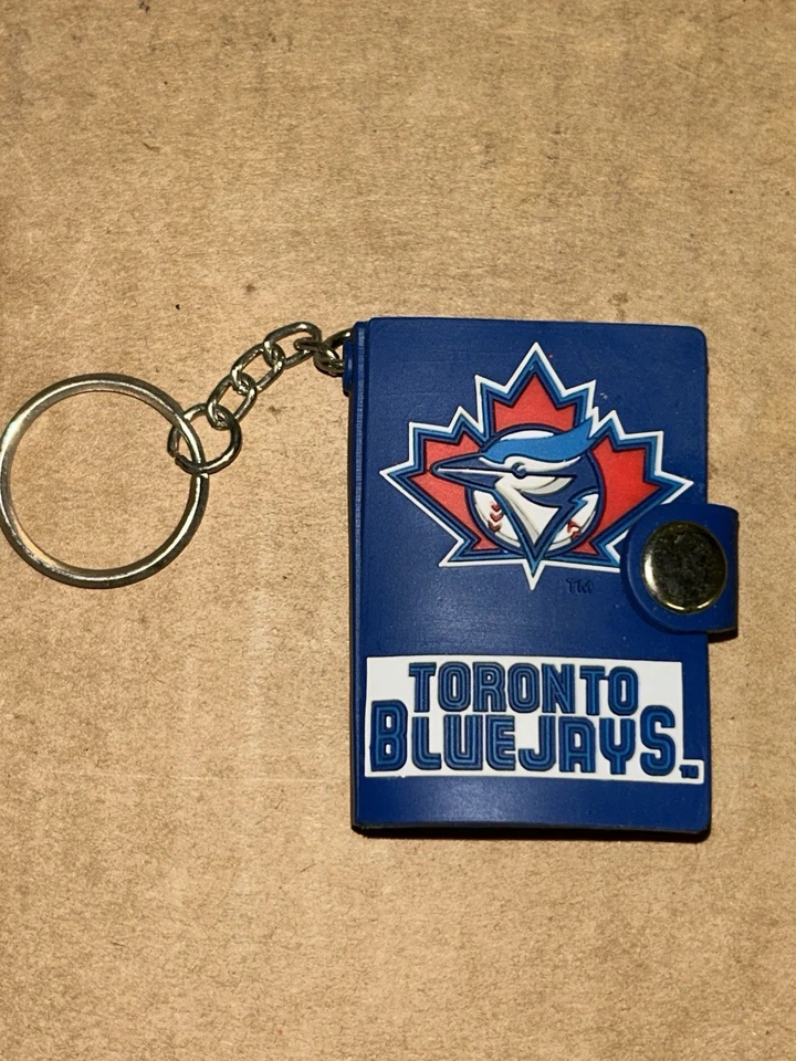 Unused Vintage 1998 Liward MLB Toronto Blue Jays Notepad PVC Book Keychain - Image 1 of 4