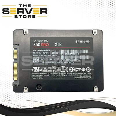 AS IS-Has less then 20% Health Rem - Samsung 2TB SATA 6G 2.5 SSD V-NAND 860 PRO - Image 1 of 4