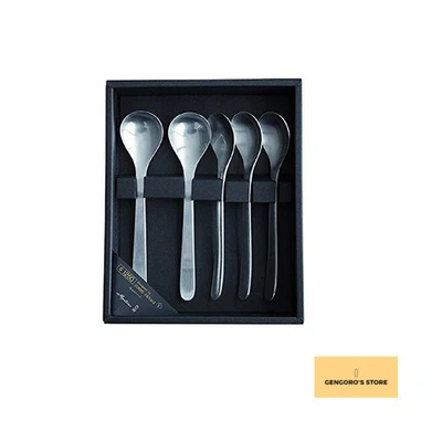 Sori Yanagi Cucharadita Acero Inoxidable 5 Piezas Set de Regalo Japón Nuevo Foto 1 de 2