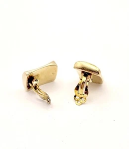 Orecchini Vintage Argento Sterling 925 Clip Rettangolo Lucido Simon Sebbag SSD - Foto 1 di 5