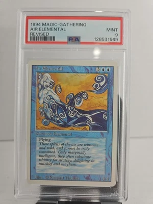 1994 Magic the Gathering Air Elemental Revised PSA 9 - Image 1 of 2