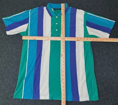 Vintage Puritan Classics Multicolor Stripe Polo Shirt Sz XL - Image 1 of 4