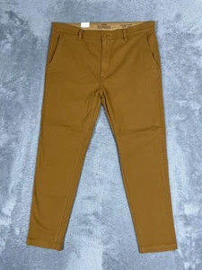 Levis XX Chino Pants Mens 36x32* Brown Standard Taper Waterless Stretch Cotton - Picture 1 of 15