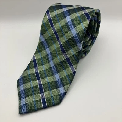 Jos. A. Corbata de seda a cuadros verde Bank 1905 para hombre 3” W 58” L Foto 1 de 4