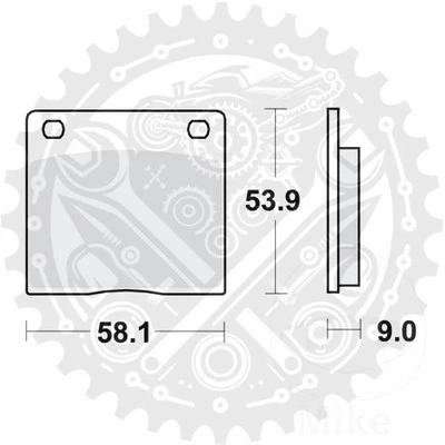 TRW Brake Pads Fits Suzuki GS 750 B 1977-1979 - Imagem 1 de 4