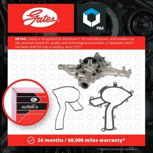 Water Pump fits MERCEDES S280 W220 2.8 99 to 05 M112.922 Coolant Gates Quality - Picture 1 of 4