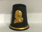 Wedgwood Black/Gold  jasperware Josiah Wedgwood  thimble in excellent condition.