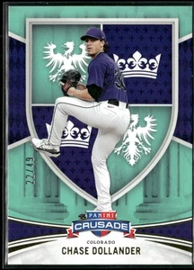 2024 Panini Crusade #98 Chase Dollander Teal #/49 - Picture 1 of 2