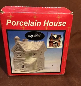 Porcelain INN , Unpainted, Can Be Lit #8–CH7  - Picture 1 of 6