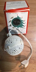 Vintage CHRISTMAS Chirping BIRD Ball Ornament Electronic WORKING tree - Picture 1 of 5