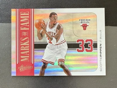 2010-11 Absolute Memorabilia - Marks of Fame Scottie Pippen #9 Spectrum /100 - Image 1 of 2
