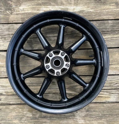 2000-2007 Harley Davidson Touring Road King Electra Front 9 Spoke 16X3 Wheel Rim - Image 1 of 4