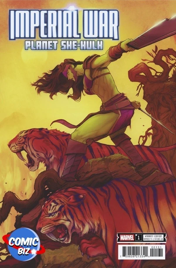 IMPERIAL WAR PLANET SHE-HULK #1 (2025) *MALAVIA VARIANT COVER* MARVEL COMICS