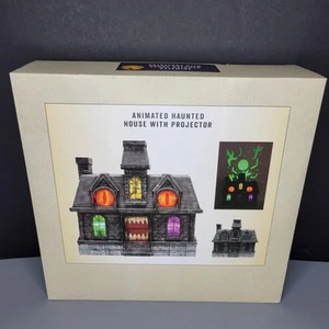 2025 Cracker Barrel Halloween Haunted House Projection Lights & Sound Eyes Teeth - Picture 1 of 4