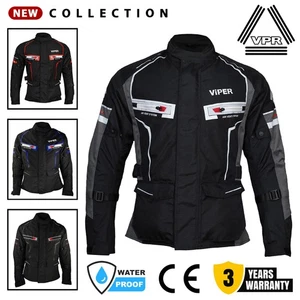 ViPER Speed Herren Textil Motorrad Jacke Wasserdicht CE Bike Touren Jacke - Bild 1 von 27