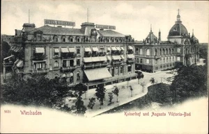 Postal Wiesbaden en Hesse, Hotel Kaiserhof, Augusta Viktoria-Bad,... - 4933511 - Imagen 1 de 2