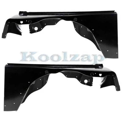 For 97-06 Wrangler TJ 2.4L/2.5L/4.0L Front Fender Quarter Panel LH+RH SET PAIR Foto 1 de 4