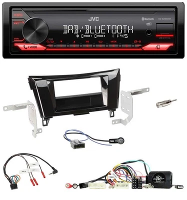 JVC Bluetooth USB DAB Lenkrad Autoradio für Nissan X-Trail 2014-2017 32 Pin - Bild 1 von 4