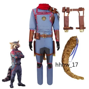 Guardians of the Galaxy Vol.3 Cosplay Kostüm Rakete Waschbär Kapitän Halloween  - Bild 1 von 18