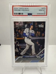 2024 TOPPS NOW #870 FREDDIE FREEMAN PSA 10 - Picture 1 of 2