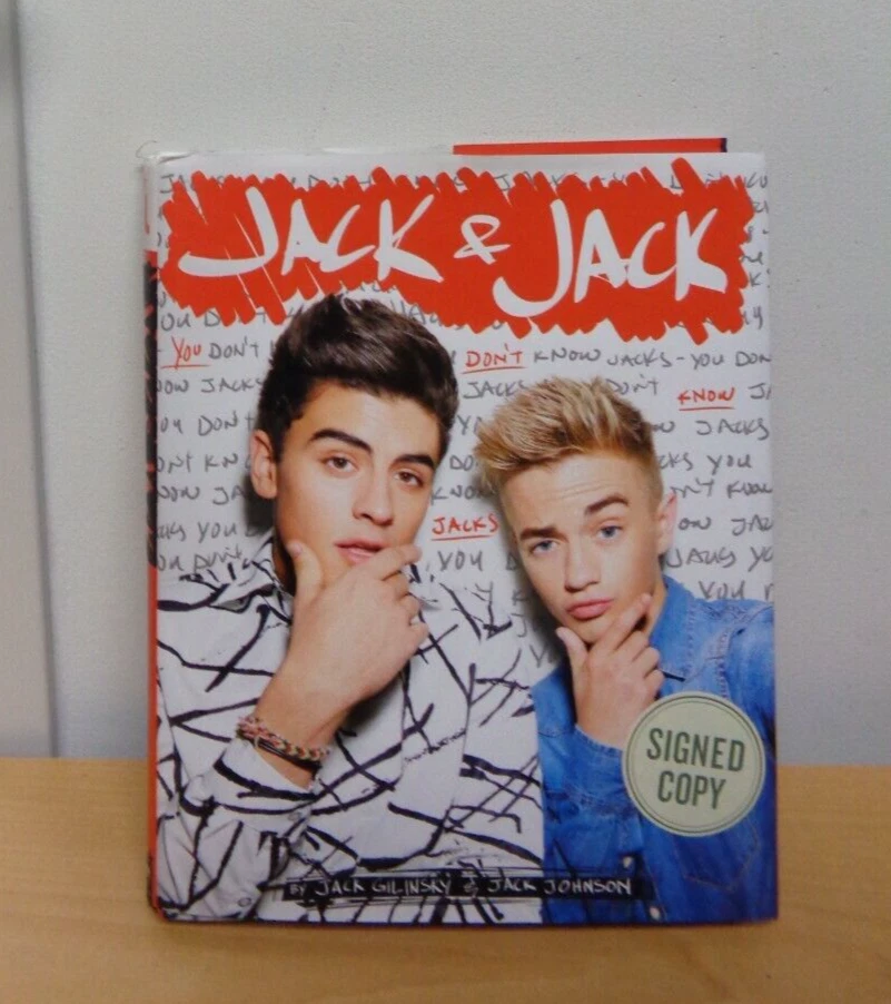Signed X2 Jack and Jack by Jack Gilinsky Jack Johnson 2016 HC 1st Book