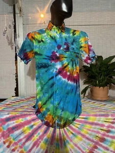 short sleeve button down men slim fit Extra Small - Picture 1 of 2