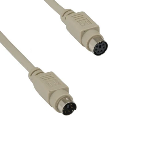 10PCS 50' MDIN 6 6Pin Male to Female Cable Shielded PS/2 Keyboard Mouse to PC - Image 1 of 1
