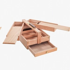 ArtMaster Wooden Brush & Tool Organizer Box - Picture 1 of 7