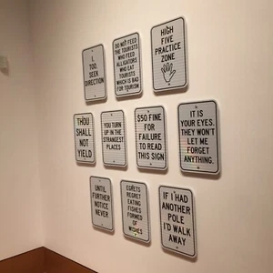 Dept. of Poetry Works SIGNS - Randy Burman's 2014 O, Miami Poetry project - Picture 1 of 23