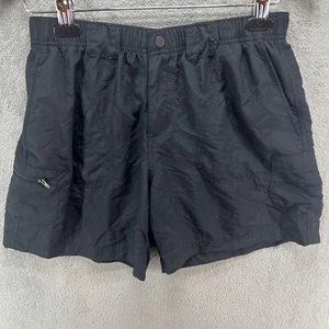 Columbia Shorts Womens Nylon Lightweight Outdoors Zip Pockets Black Cargo Sz S - Picture 1 of 8