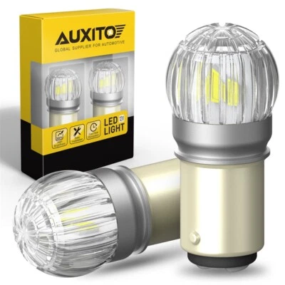AUXITO BAY15D 1157 1016 LED Giro Inverso Respaldo Señal Luz Kit Bombillas Blancas Foto 1 de 4