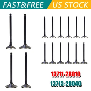 8pcs Intake + Exhaust Valves for 2001-2015 Scion tC xB Toyota Matrix Camry RAV4 - Picture 1 of 8