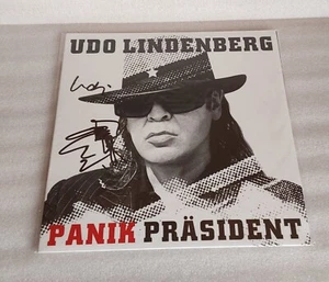 udo lindenberg vinyl/panik präsident/signiert+Karikatur - Bild 1 von 3