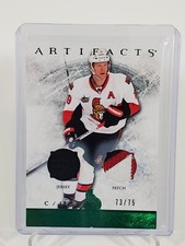 2012-13 Upper Deck Artifacts Emerald Dual Jersey Patch Jason Spezza /75