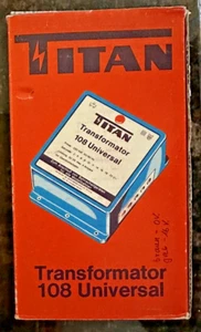 Titan 108 Universal 110 Volt Transformer / 60 VA, Max 4 Amps with Paper Work - Picture 1 of 5