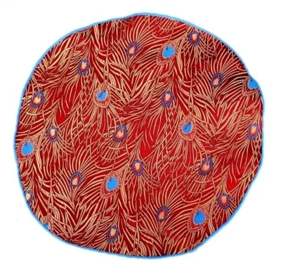 Lord R Colton Masterworks Bolsillo Redondo Venecia Rojo Oro Seda - $75 Minorista Nuevo Foto 1 de 2