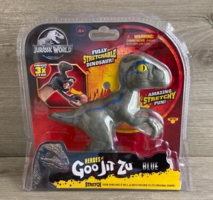 Nuevo en Paquete Heroes of Goo Jit Zu Jurassic World Stretch Dino AZUL Dinosaurio Velociraptor - Imagen 1 de 8
