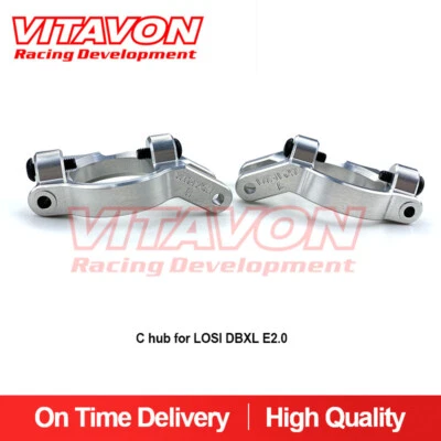 Vitavon LOSI DBXL E2.0 DBCL GAS CNC aluminum7075 C Hub Silver - Image 1 of 4