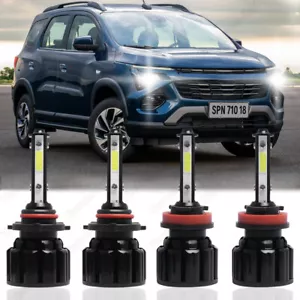 4PCS LED Headlight High Low Beam Bulbs 9005 H11 For Chevy Equinox 2010-2017 - Picture 1 of 12