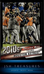 2020 Topps /299 #DB-84 Houston Astros Decades' Best Black