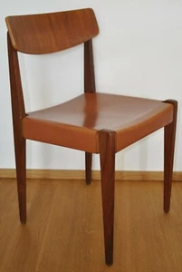 3er Set THONET 640L Afrormosia/Afro-Teak Leder Hanno von Gustedt 60er Klassiker - Imagen 1 de 5